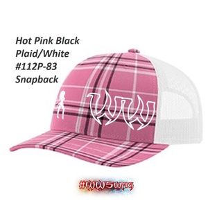 Hat - Trucker Snapback #112P - Pink Plaid